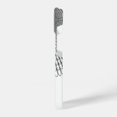 Monogramm Schwarz-weißer Schmetterlingsweg iPhone Hülle (Linke Seite)