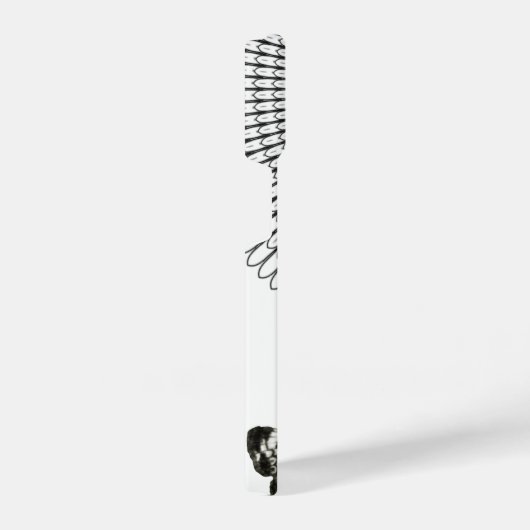 Monogramm Schwarz-weißer Schmetterlingsweg iPhone Hülle (Rechte Seite)