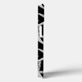 Monogramm Schwarz-weißes Starfish Muster Niedlich Case-Mate iPhone Hülle (Rückseite / Rechts)