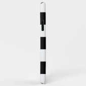 Monogramm schwarze und weiße Streifen Initial A Case-Mate iPhone Hülle (Hinten/Rechts)