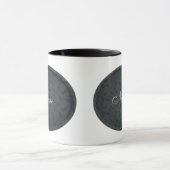 Monogramm Schwarzer Flora Tasse (Zentrum)