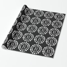 Monogramm Schwarzes Papier