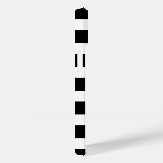 Monogramm Schwarzweißstreifen Case-Mate iPhone Hülle (Rückseite / Rechts)