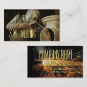 Monogramm-Schweißen Visitenkarte (Vorne/Hinten)