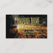 Monogramm-Schweißen Visitenkarte (Rückseite)