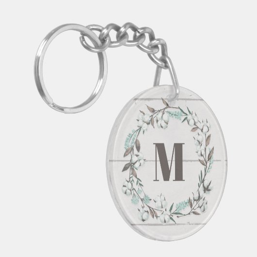 Monogramm | segnete VII | ließ uns Zuhause bleibe Schlüsselanhänger (Vorderseite links)