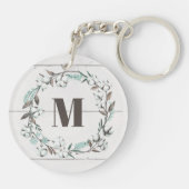 Monogramm | segnete VII | ließ uns Zuhause bleibe Schlüsselanhänger (Rückseite)