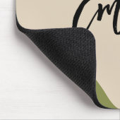 Monogramm Sehr farbig abstrakt Minimalistisch rosa Mousepad (Ecke)