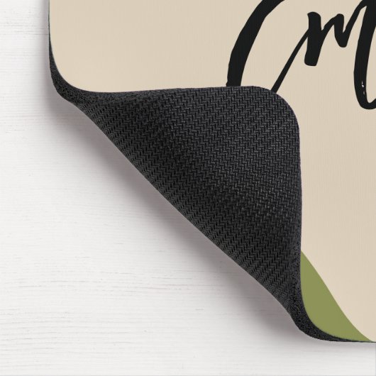 Monogramm Sehr farbig abstrakt Minimalistisch rosa Mousepad (Ecke)