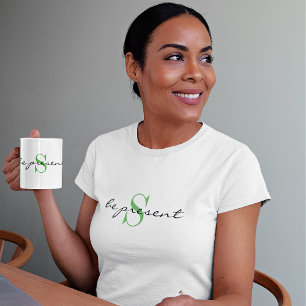 Monogramm 'sei präsent' Aktivbekleidung Klassik We T-Shirt