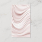 Monogramm | Seidendrapery Hintergrund Visitenkarte (Rückseite)