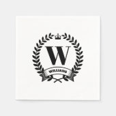 Monogramm Serviette (Vorderseite)