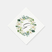 Monogramm Serviette (Ecke)