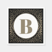 Monogramm Serviette (Vorderseite)