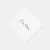 Monogramm Serviette | Servietten aus Papier mit in (Ecke)