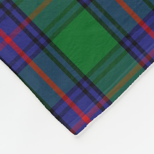 Monogramm-ShawTartan Fleecedecke (Ecke)