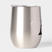 Monogramm Silber Metallic personalisiert Name (Rechts)