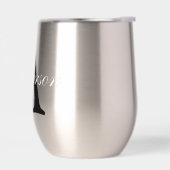 Monogramm Silber Metallic personalisiert Name (Links)