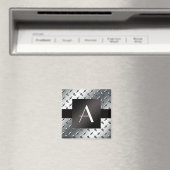 Monogramm-Silberblech Magnet (In Situ (Geschirrspüler))