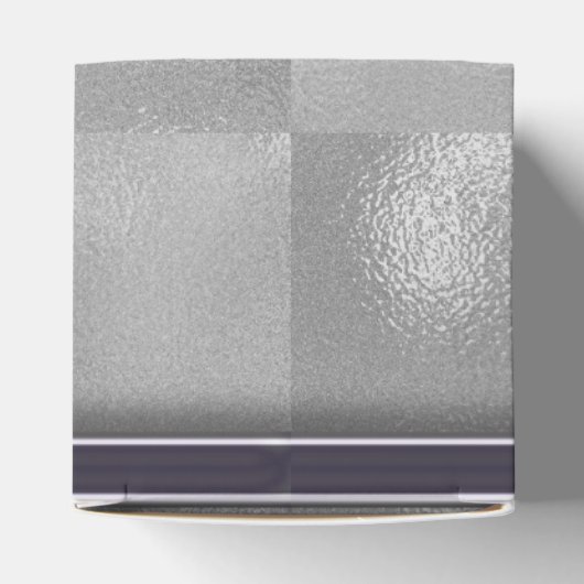 Monogramm-Silberfolie Geschenkschachtel (Oben)