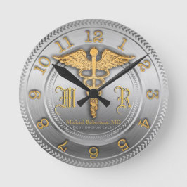 Monogramm Silver Doctor Medizinische Klinik Uhr