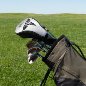 Monogramm Silver Medical Caduceus Golf Headcover (In SItu)