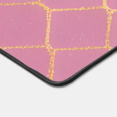 Monogramm-Skript für den Gold- und Rosa-Glitzer Schreibtischunterlage (Ecke)