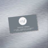 Monogramm | Skript Magnetische Visitenkarte (Beispiel)