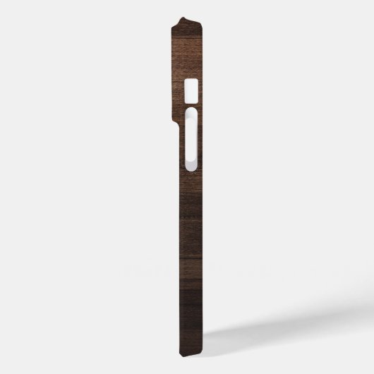Monogramm Skriptname Initial Rustic Printed Wood Case-Mate iPhone Hülle (Rückseite / Links)