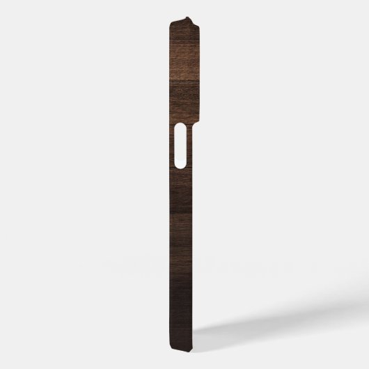 Monogramm Skriptname Initial Rustic Printed Wood Case-Mate iPhone Hülle (Rückseite / Rechts)