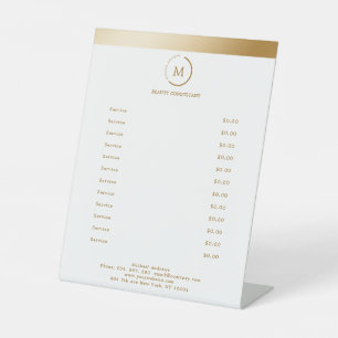 Monogramm Sockelschild