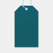 Monogramm Solid Blue Pastel Minimalistisch Berufli Geschenkanhänger (Rückseite)