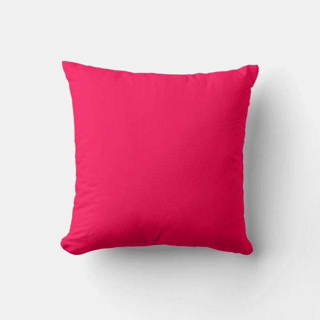 MONOGRAMM Solid Bright pink personalisiert Kissen (Vorderseite)