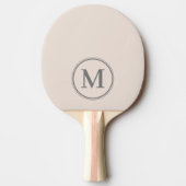 Monogramm Solid Sandcastle Rosa Farbe Tischtennis Schläger (Vorderseite)