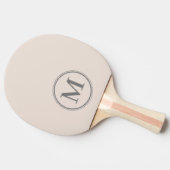 Monogramm Solid Sandcastle Rosa Farbe Tischtennis Schläger (Seitenansicht)