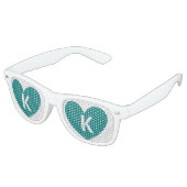 Monogramm-Sonnenbrille Partybrille (Schrägansicht)