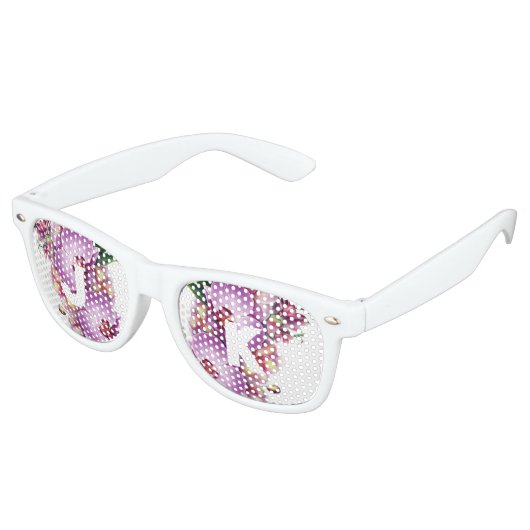 Monogramm-Sonnenbrille Partybrille (Schrägansicht)