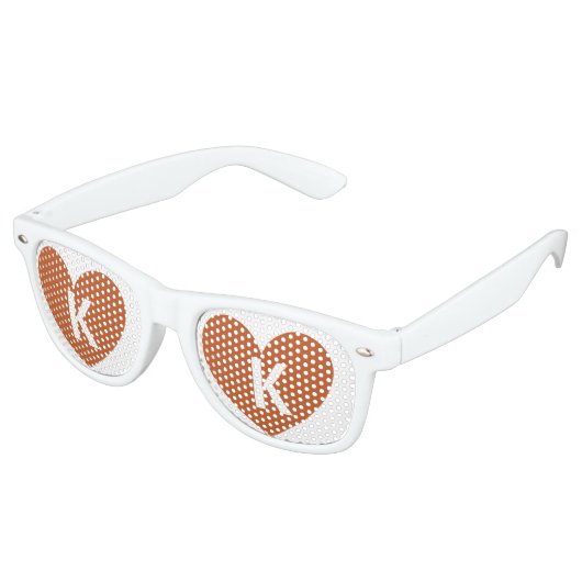Monogramm-Sonnenbrille Partybrille (Schrägansicht)