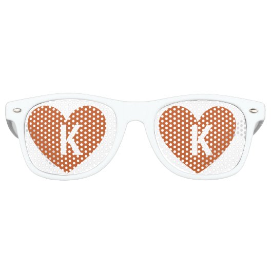 Monogramm-Sonnenbrille Partybrille (Vorderseite)
