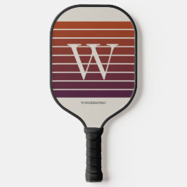 Monogramm Sonnenuntergangsverlauf Pickleball Schläger