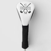 Monogramm Spielername Golf Headcover (Vorderseite)