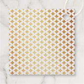 Monogramm Spielkarte Hochzeitsgold Geschenkanhänger (Rückseite)