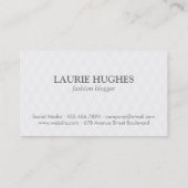 Monogramm | Spiral, Diamantmuster Visitenkarte (Rückseite)