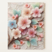 Monogramm-Spitze floral rosa pastellfarben Kirschb Planer (Rückseite)