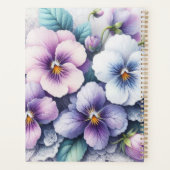 Monogramm-Spitze floral rosa violette Stiefmütterc Planer (Rückseite)