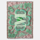 Monogramm Spitzen-grünes Kleeblatt St Patrick's Da Decke (Vorderseite Vertikal)