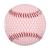 Monogramm-Spitzenmuster, Blumen vintage 3 Baseball (Vorderseite)