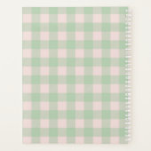 Monogramm | Spring Green Buffalo Kariert Planer (Rückseite)