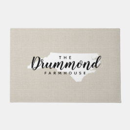 Monogramm-Staat der Familie North Carolina Doormat Fußmatte