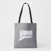 Monogramm-Staat-Totbeutel der Connecticut-Familie Tasche (Vorderseite)